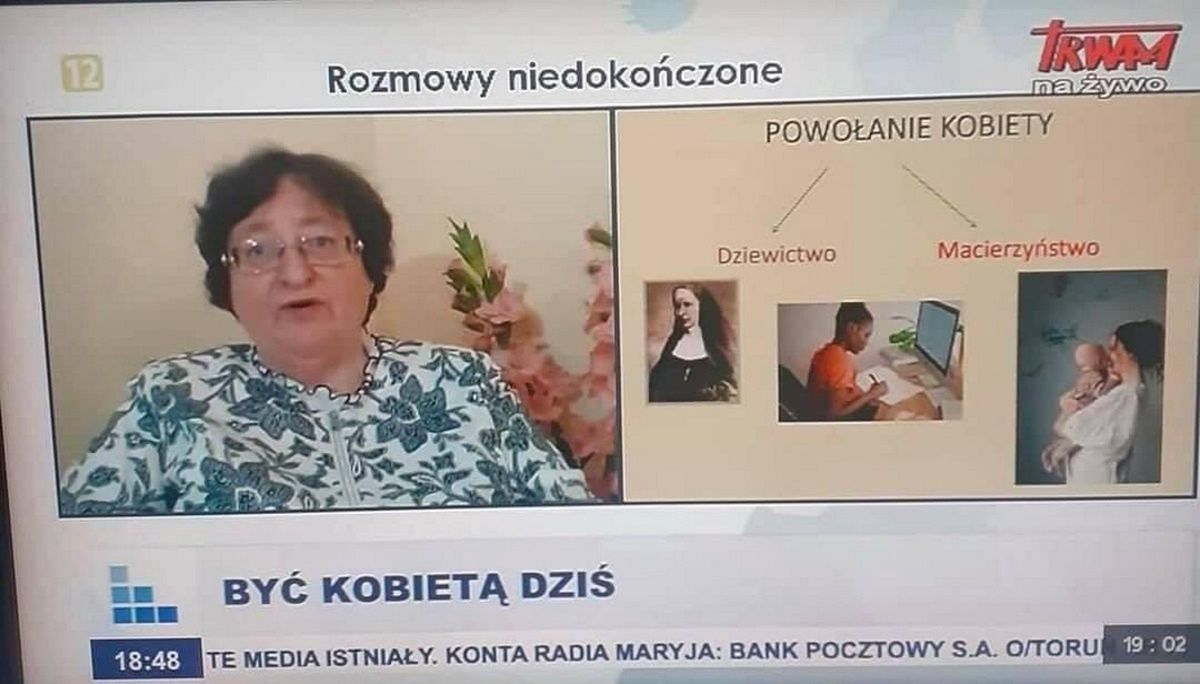 Przejęzyczenie ekspertki TV Trwam z Kraśnika. Powiedziała to na wizji