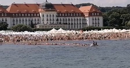Łańcuch życia w Sopocie. Wspólna akcja poszukiwań dzieci