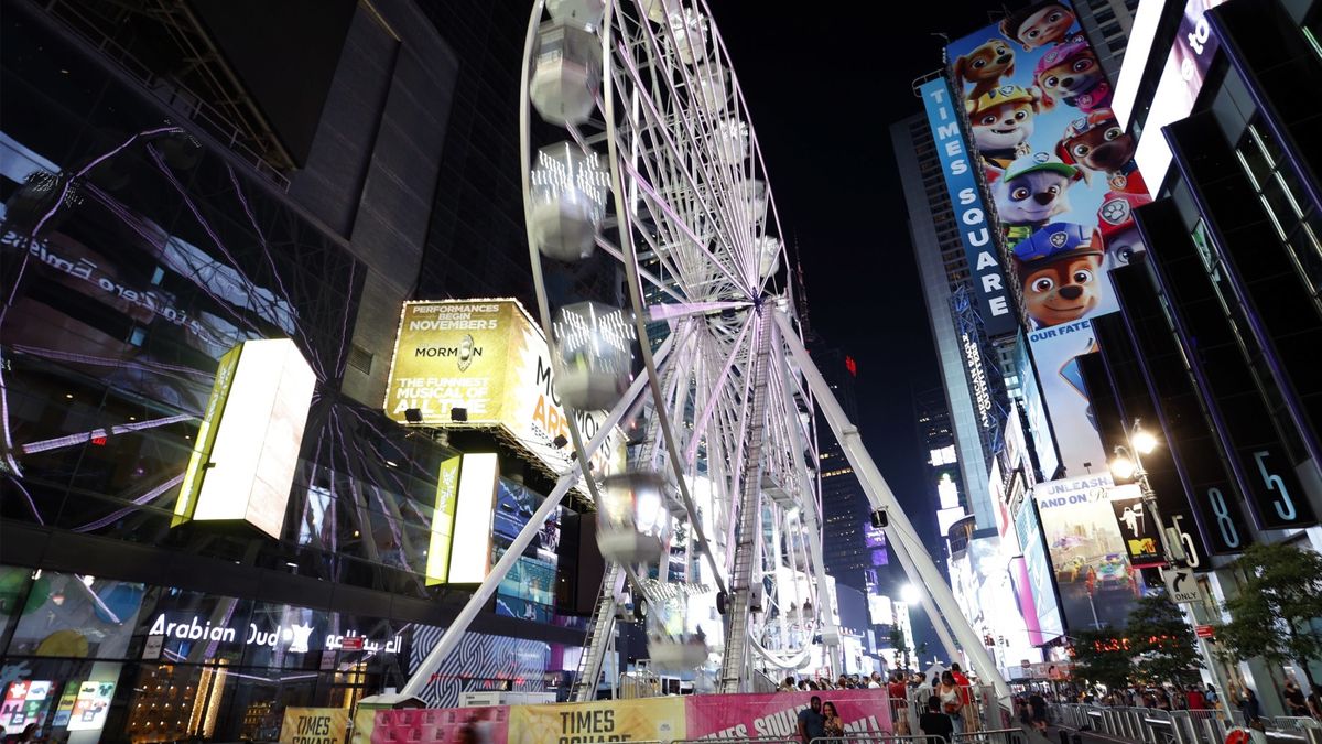 Diabelski młyn na Times Square