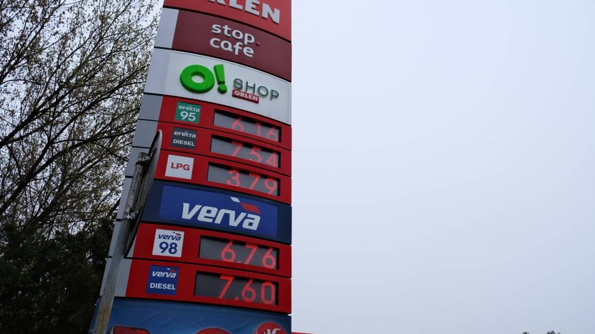 Ceny paliw na stacji Orlen przy ul. Głębokiej we wtorek, 31.03.2026