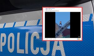 Biegał po dachu szkoły w Kołobrzegu. Zaskakujący powód. Jest nagranie