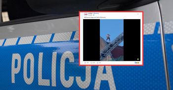 Biegał po dachu szkoły w Kołobrzegu. Zaskakujący powód. Jest nagranie