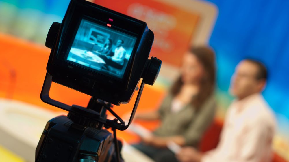 Studio telewizyjne z depositphotos