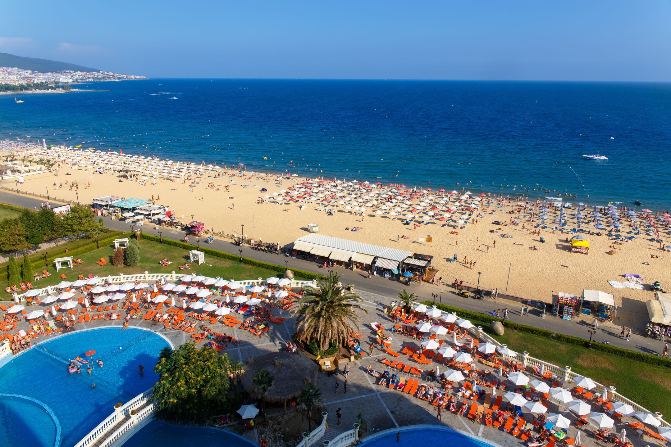 Słoneczny Brzeg zachwyca szerokimi, piaszczystymi plażami