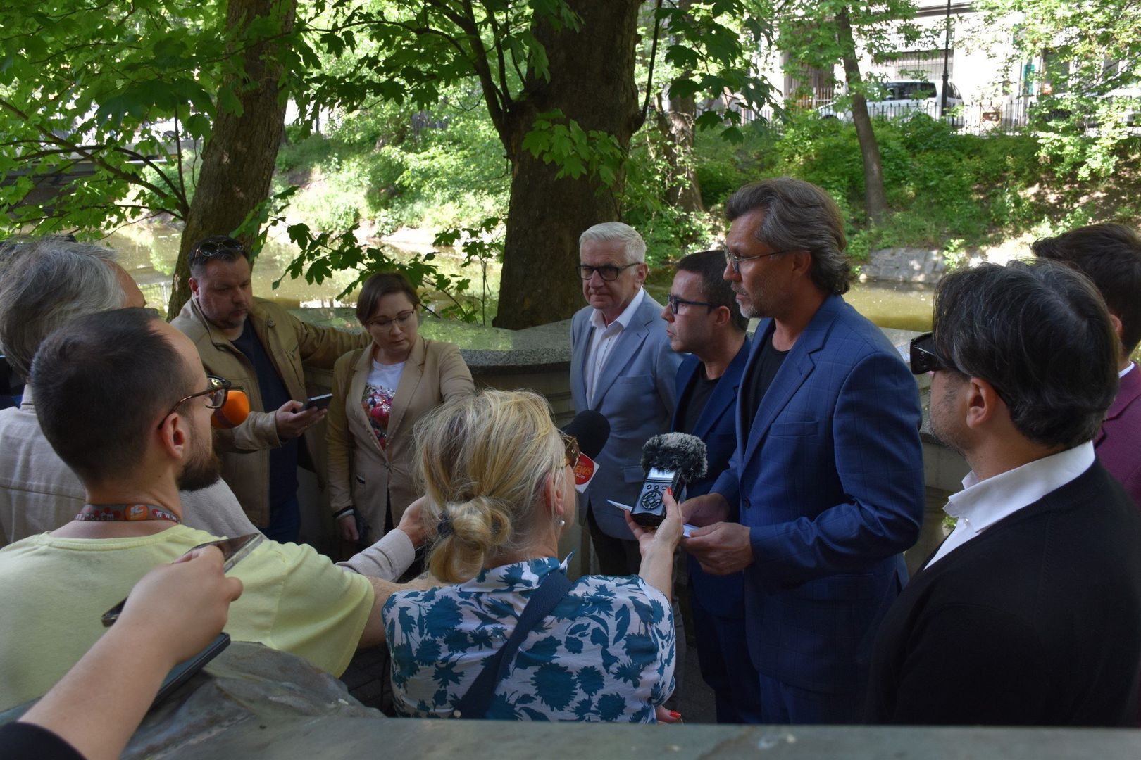 Konferencja prasowa prezydenta Kalisza w sprawie kaliskiego szpitala