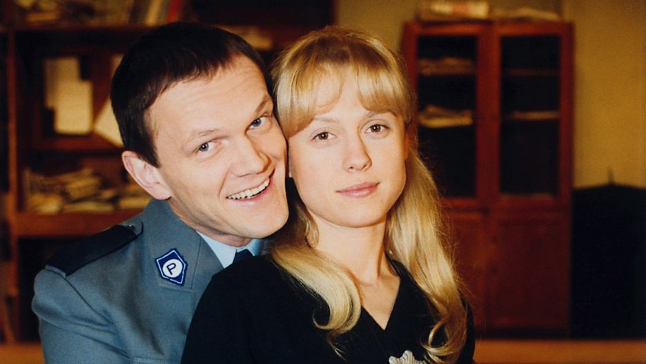 Aleksandra Woźniak i Cezary Pazura