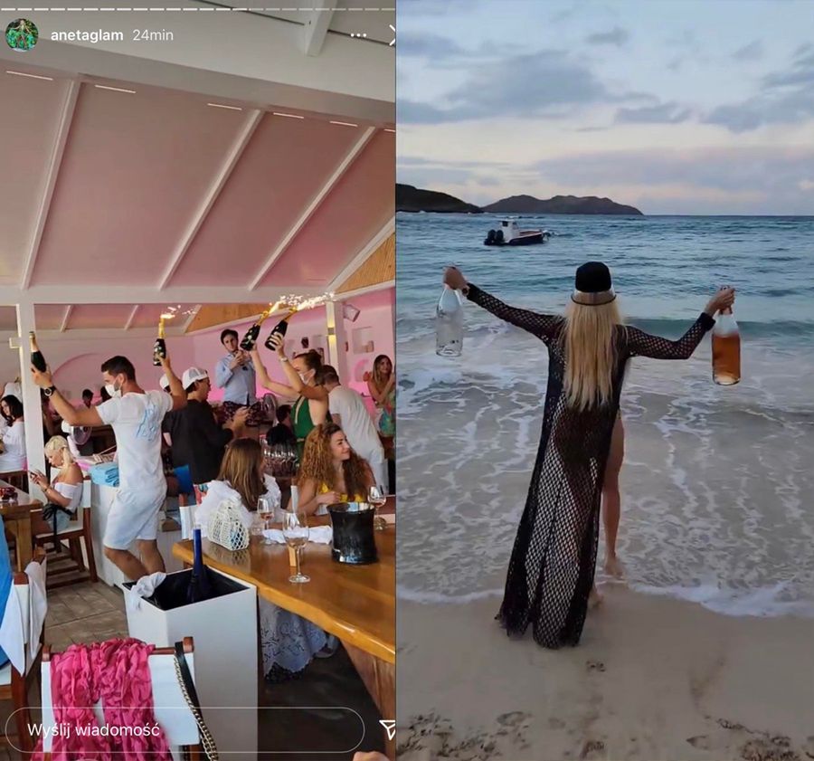 Aneta Glam z "Żon Miami" bawi się na wakacjach 