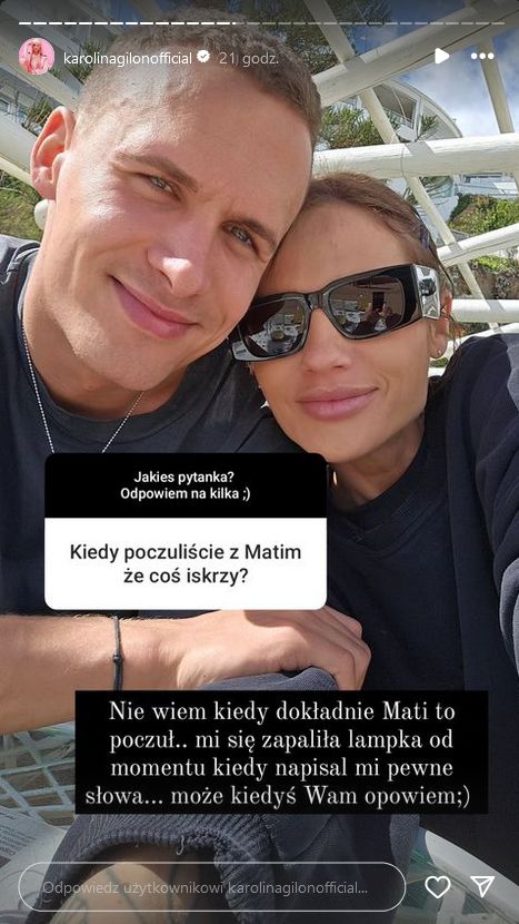 Karolina Gilon mówi o związku z Mateuszem z "Love Island"