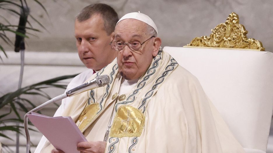 Pope Francis presides over a Holy Mass for the new Cardinals in St. Peter's Basilica, Vatican City, 08 December 2024. EPA/FABIO FRUSTACI Dostawca: PAP/EPA.