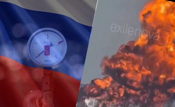 Gigantyczny słup ognia w Rosji. Potężny cios Ukraińców