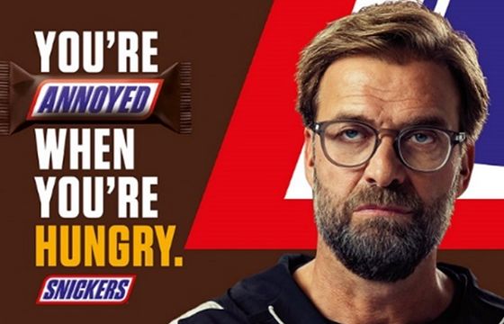 Głodny Jürgen Klopp nie jest sobą w reklamie Snickersa (wideo)