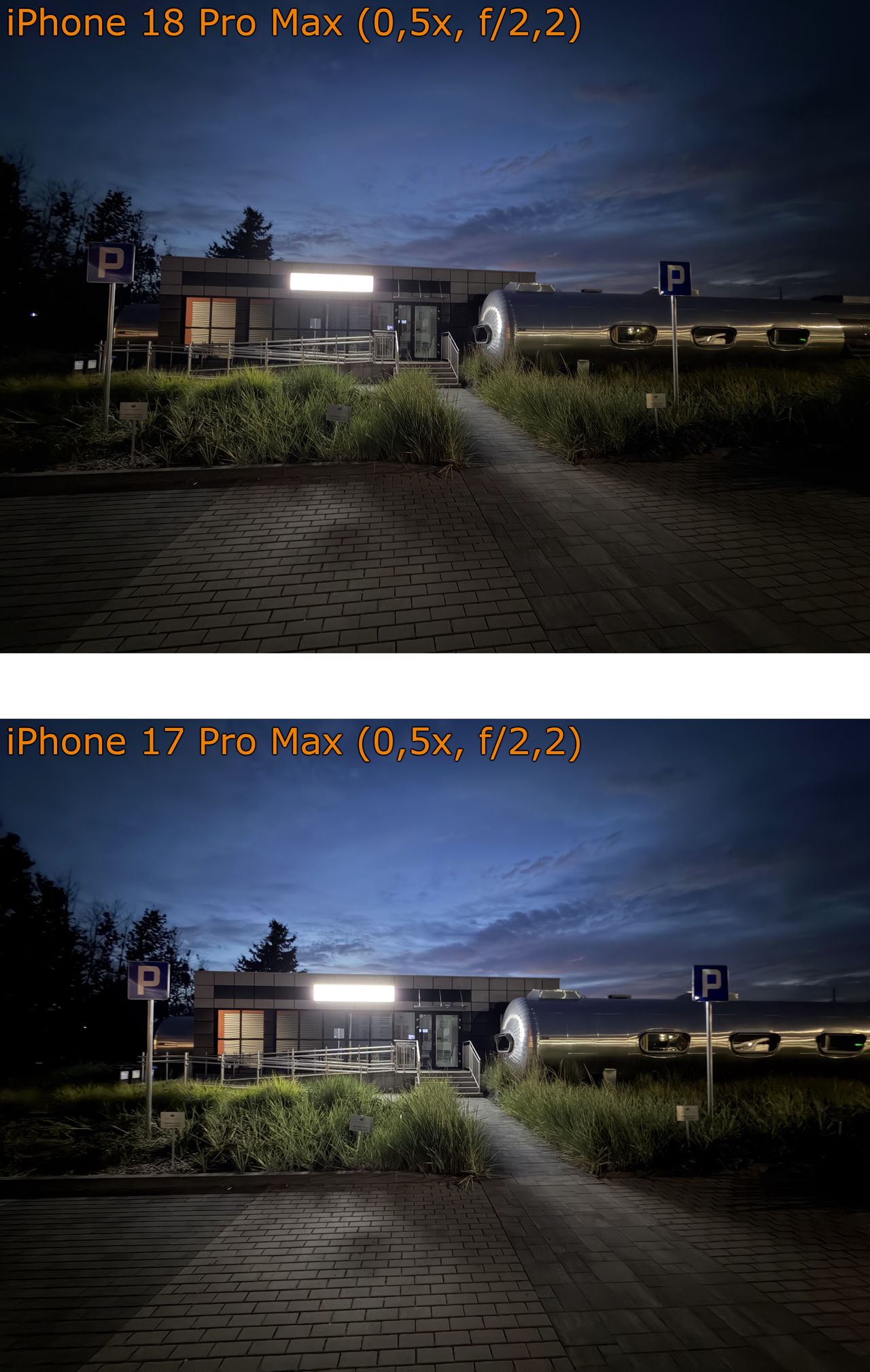iPhone 18 Pro Max i iPhone 17 Pro Max - porównanie zdjęć