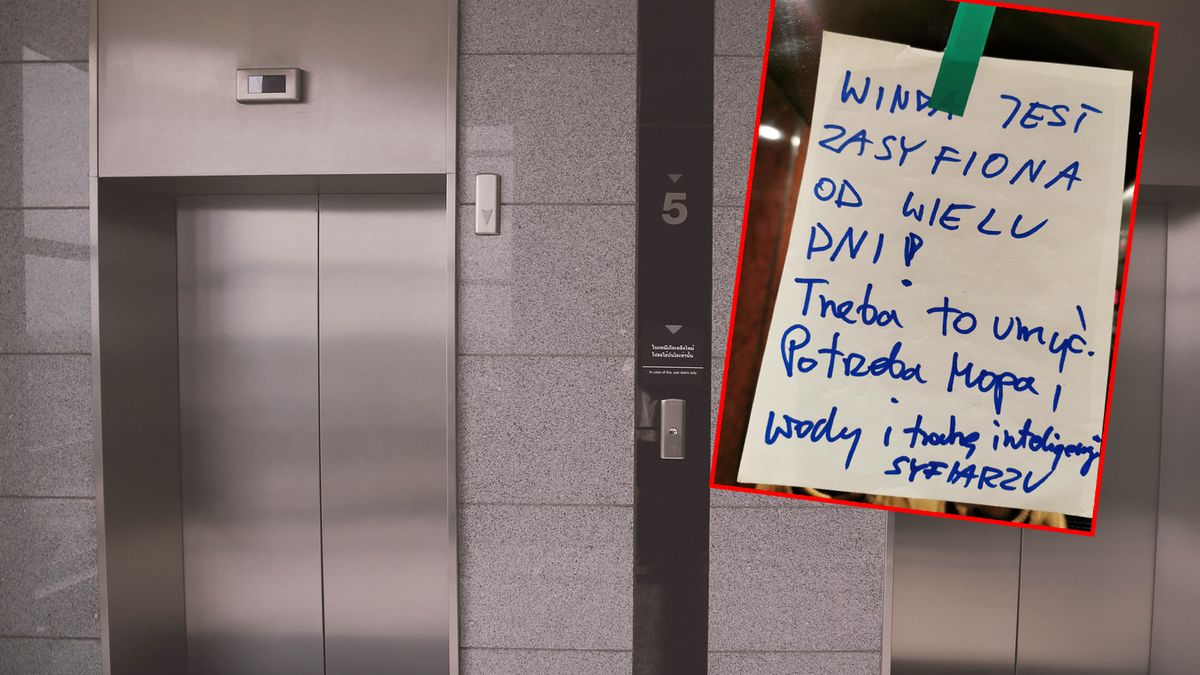 Winda miejscem wymiany sąsiedzkich "uprzejmości"