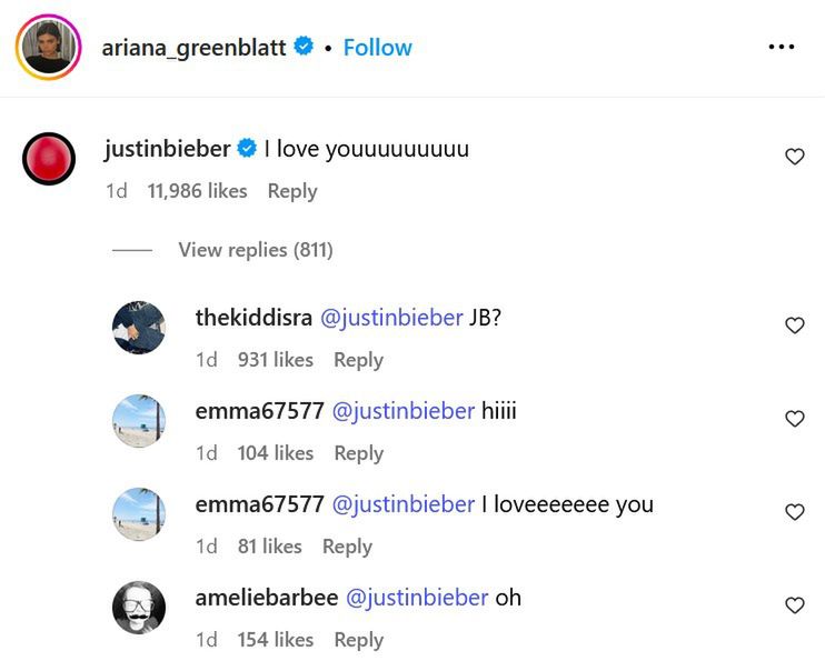 Justin Bieber wyznał miłość nastoletniej gwieździe kina