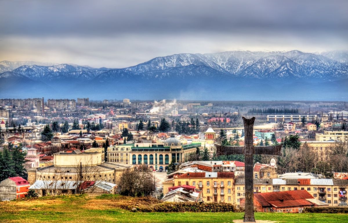 Kutaisi - widok z katedry Bagrati