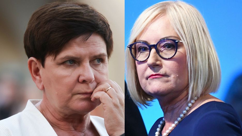 Beata Szydło i Joanna Kopcińska