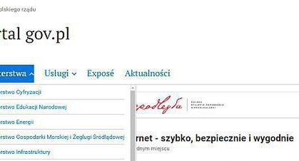 Rządowy portal Gov.pl ze stronami 19 ministerstw, ponad 1,3 tys. usług w ofercie