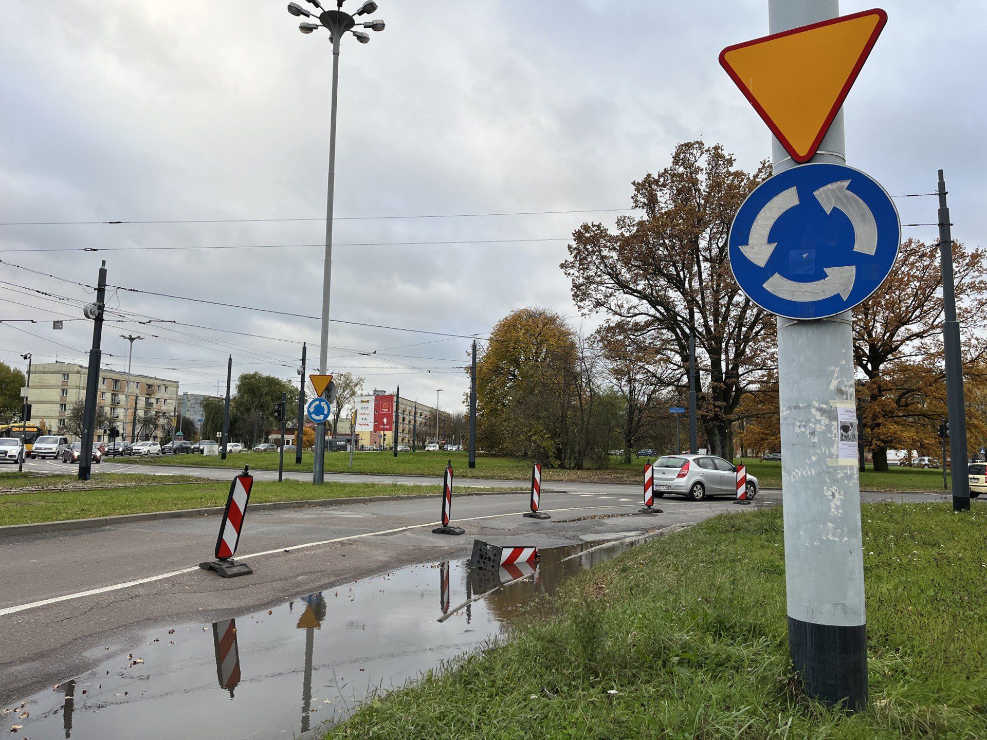 Remonty przy Rondzie Lotników Lwowskich