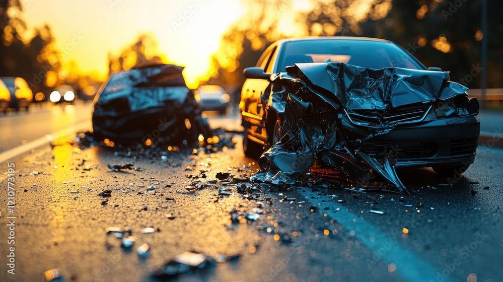 Wypadek na drodze ekspresowej S11 koło Bobolic. Zderzyły się dwa pojazdy