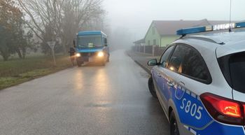 Łęg: Nietrzeźwy kierowca szkolnego autobusu zatrzymany