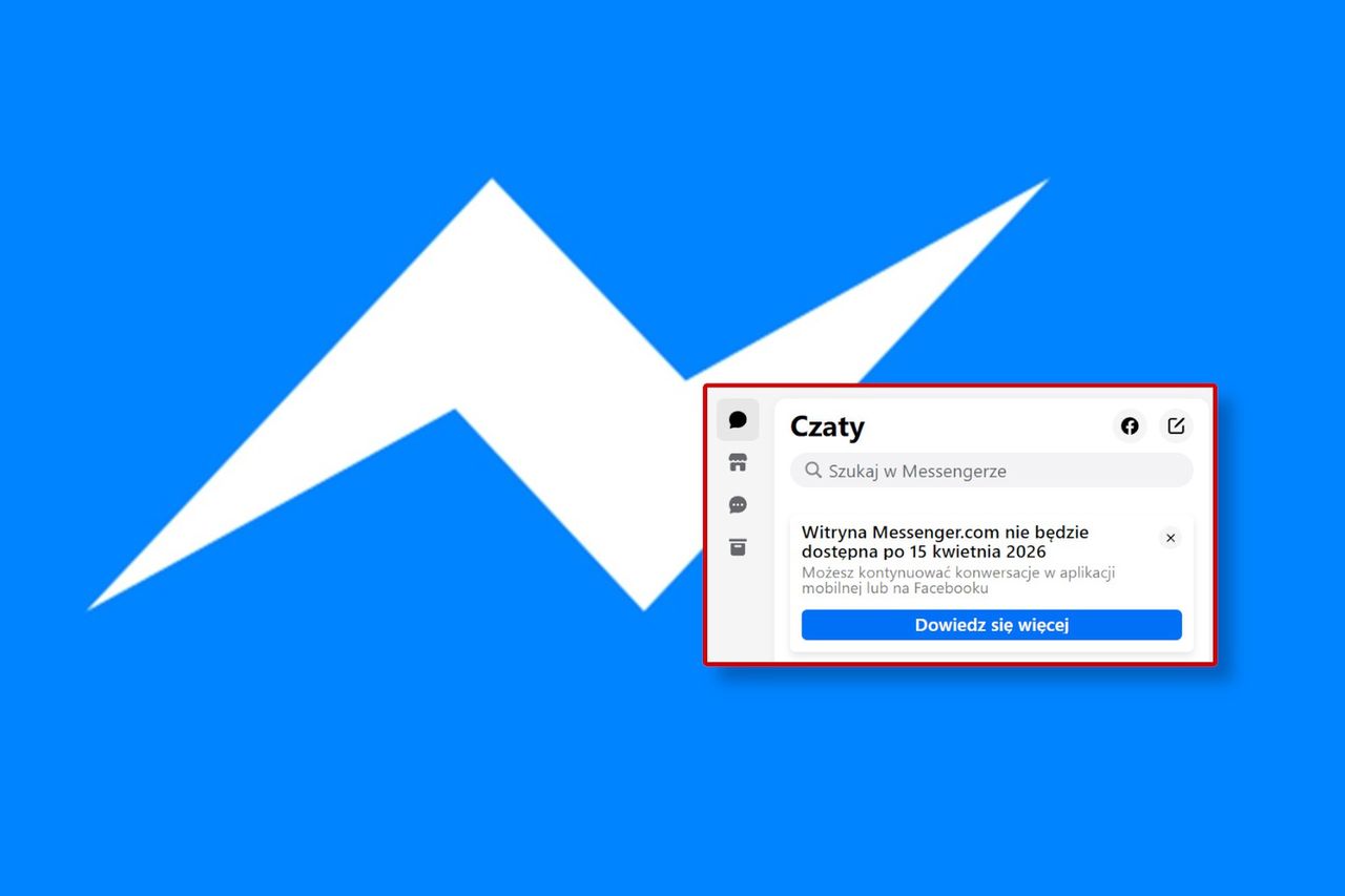 Koniec Messenger.com. Od kwietnia musisz wejść na Facebooka