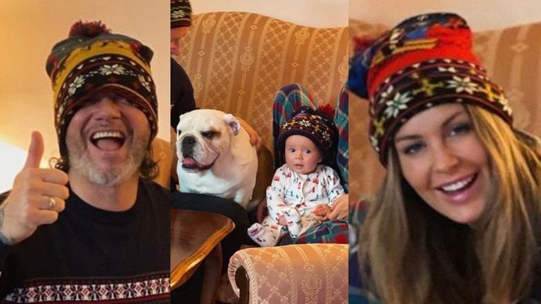 Małgorzata Rozenek i Radosław Majdan chwalą się świątecznymi czapkami