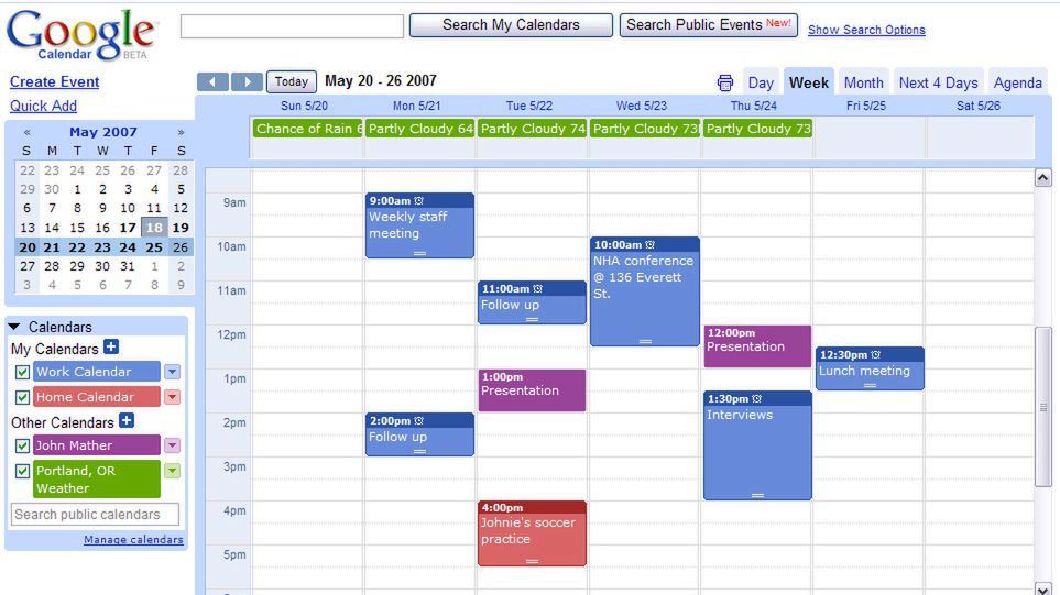Umieść kalendarz Google w bocznym pasku Firefoxa i Opery 1