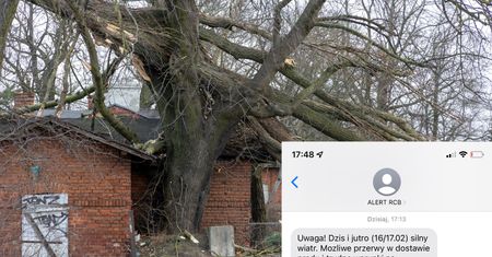 Przed nami niespokojna noc. RCB ostrzega przed wichurami