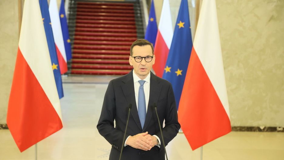 O?wiadczenie premiera Mateusza Morawieckiego
Fot. Wojciech Olkusnik/East News, Warszawa, 29.06.2023. KPRM. Oswiadczenie dla prasy premiera Mateusza Morawieckiego.
Wojciech Olkusnik