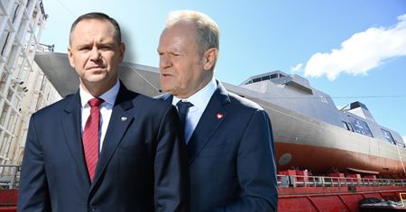Nawrocki wbił szpilę Tuskowi ws. fregaty. "Niezrealizowane marzenia"