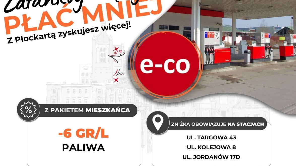 Tańsze paliwo dla mieszkańców Płocka 
