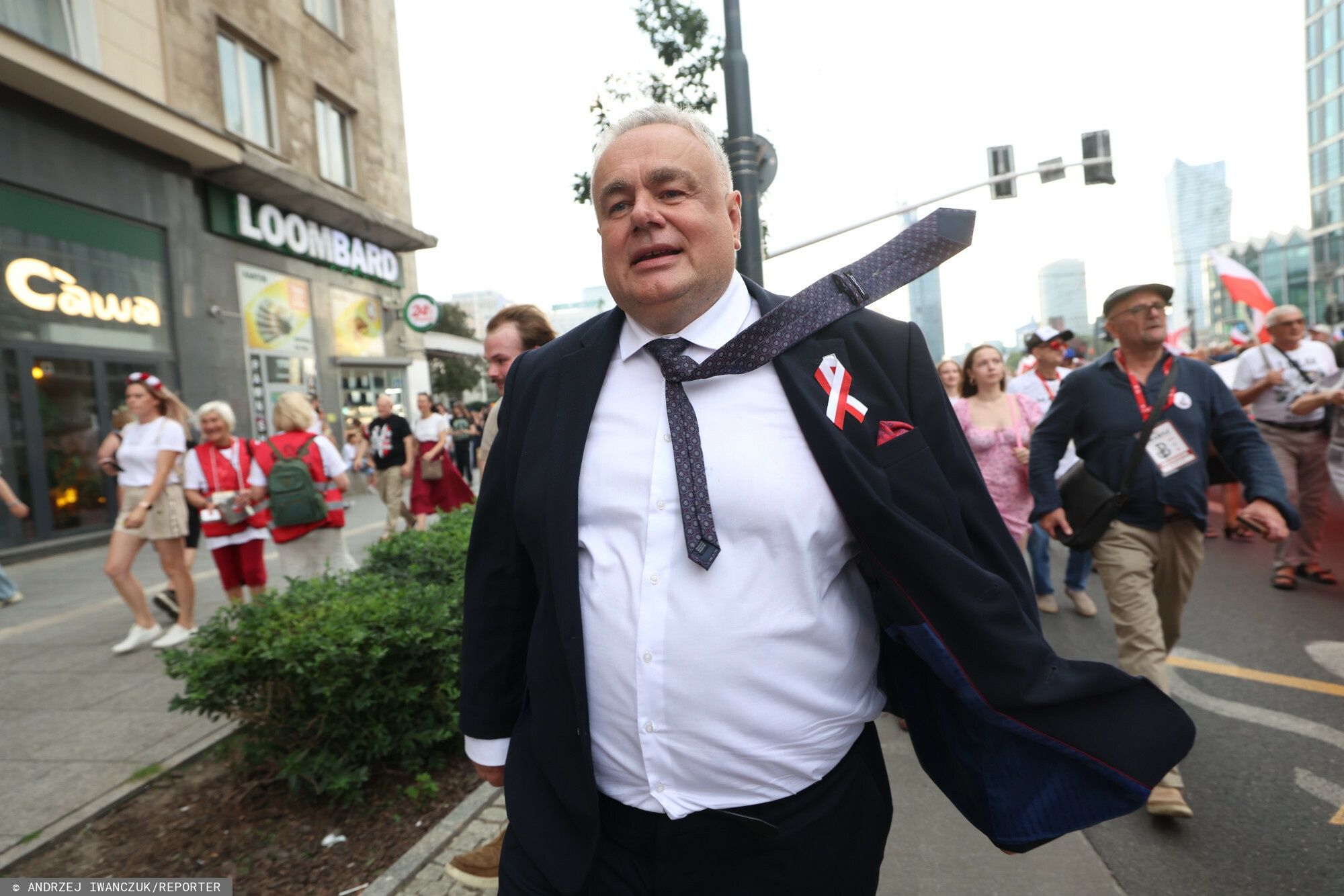 Tomasz Sakiewicz na Marszu Powstania Warszawskiego 1.08.2026