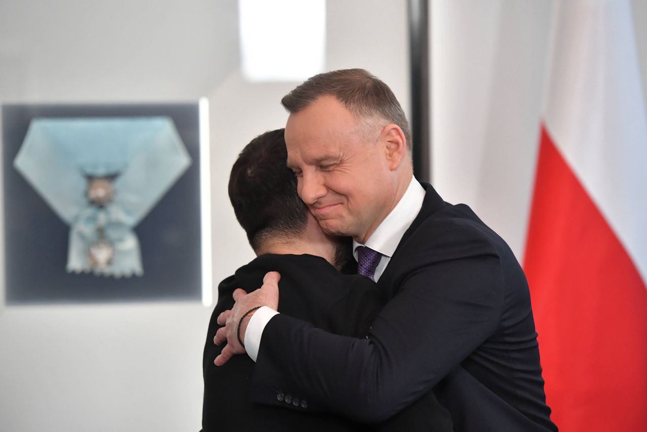 Andrzej Duda i Wołodymyr Zełenski