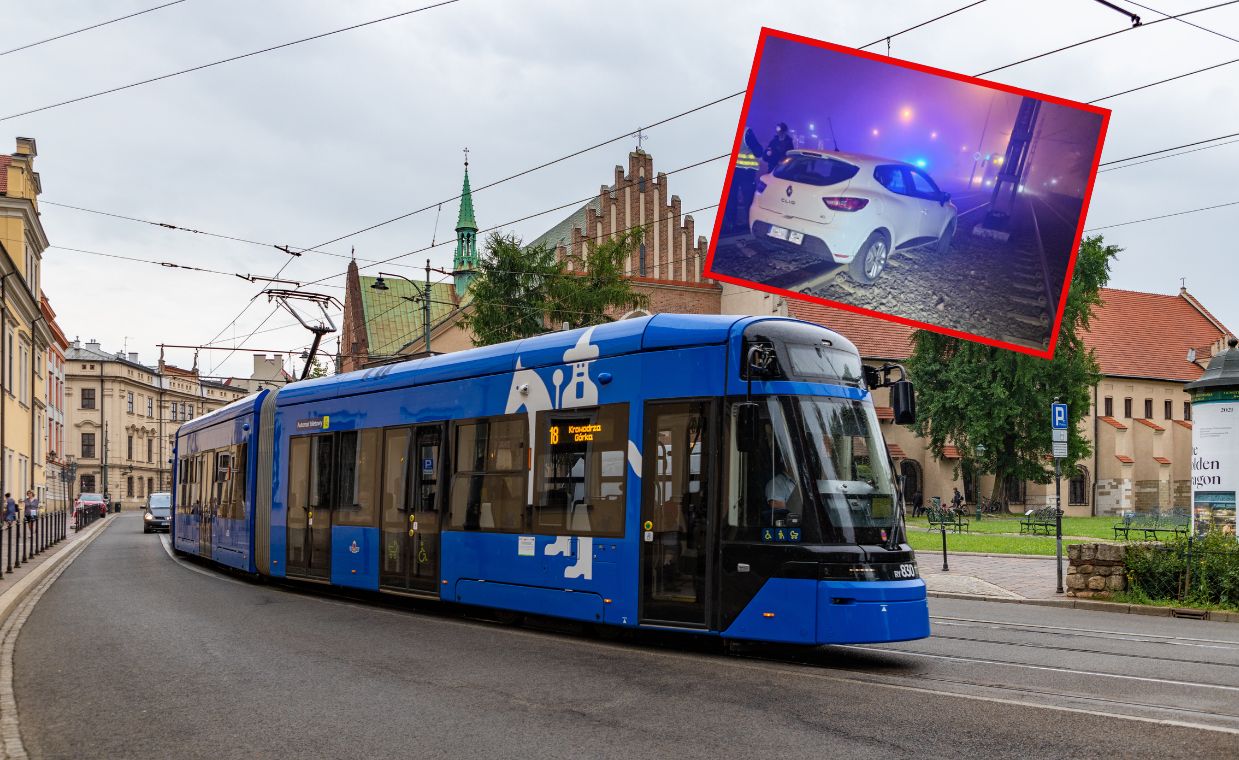 Jechała pod prąd na torowisku tramwajowym. "Chyba mamy rekord"