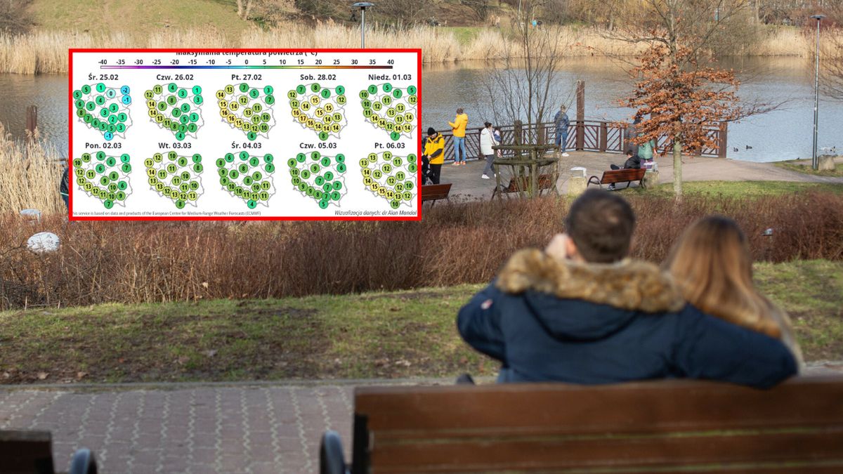 Prognozowana pogoda na 10 dni.