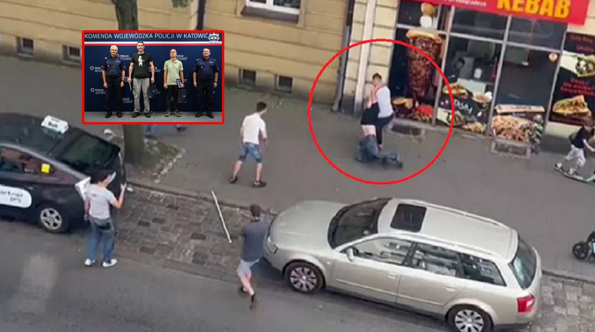 Obezwładnili napastnika w Chorzowie. Bohaterowie zostali wyróżnieni