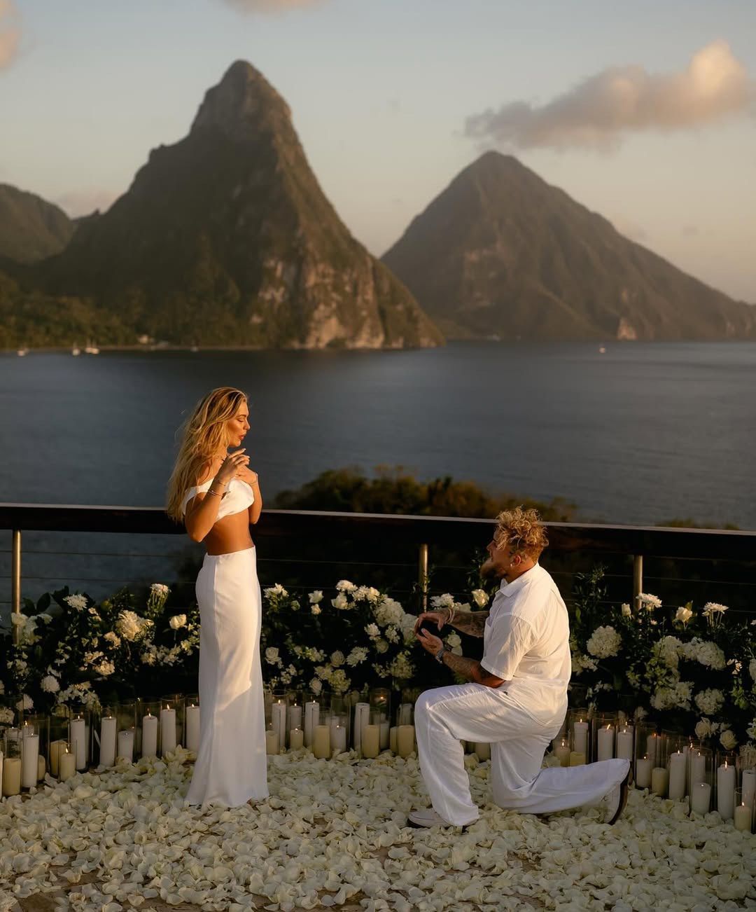 Jutta Leerdam z narzeczonym 