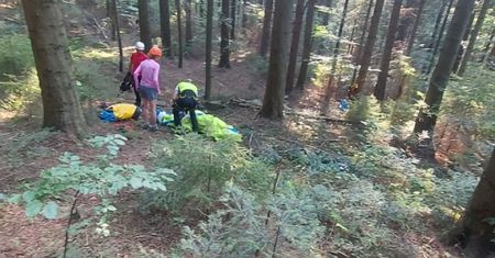 Koszmar paralotniarki w Beskidzie Wyspowym. Na pomoc ruszyli goprowcy