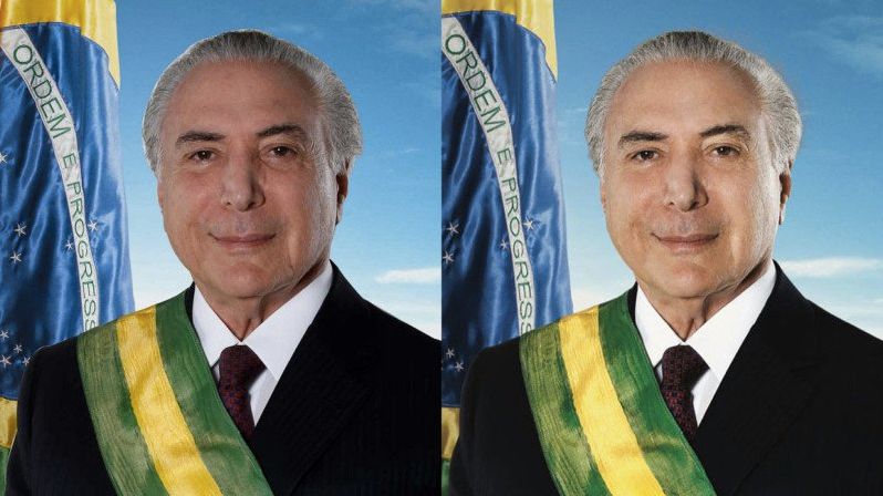 Bawiło Was zdjęcie Trumpa? Oficjalny portret prezydenta Brazylii jest jeszcze gorszy 1