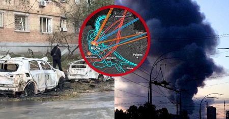 Ziemia zadrżała w Kijowie. Tak wyglądało miasto po dużym ataku Rosji