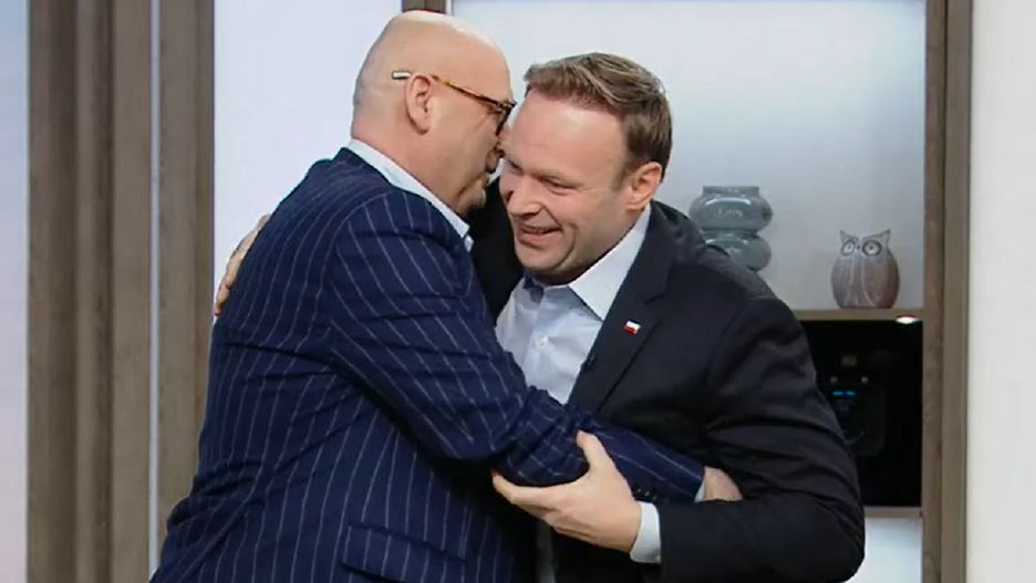 Piotr Zgorzelski i Marcin Mastalerek byli gośćmi "Śniadania Rymanowskiego w Polsat News"