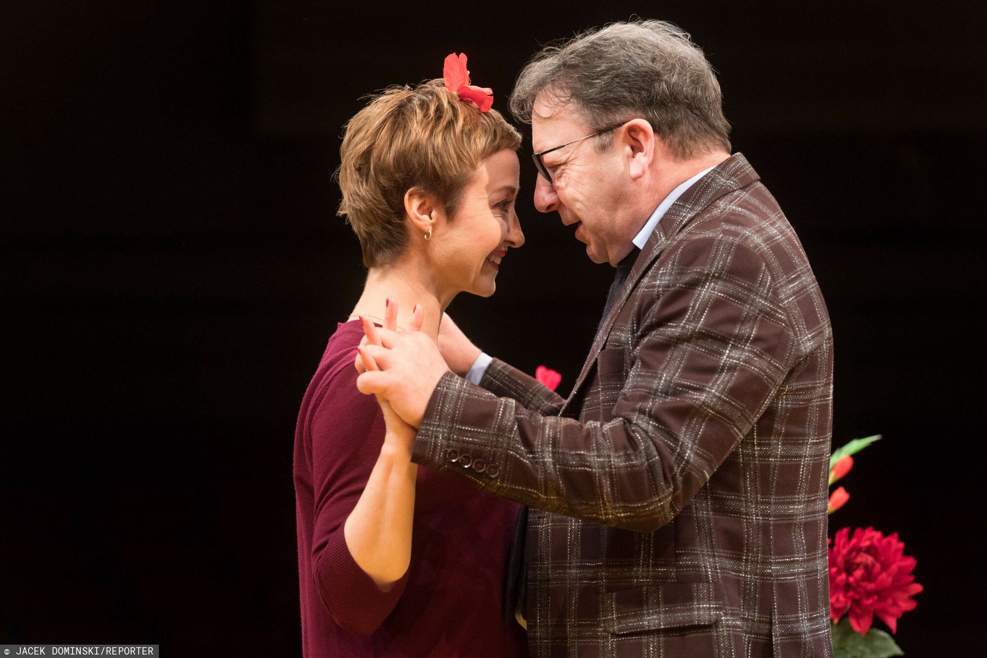 Gabriela Muskała i Zbigniew Zamachowski w teatrze