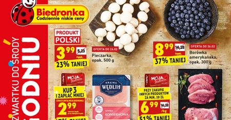 Biedronka gazetka od 23.02. Jakie promocje w Biedronce od czwartku?