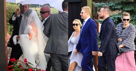 Marta Żmuda Trzebiatowska z ochroniarzami na ślubie! (ZDJĘCIA)
