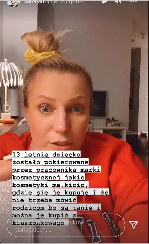 Ładocha opowiada o wydarzeniach w szkole córki