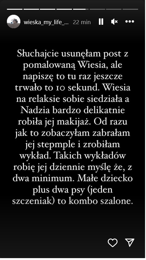 Aktorka na profilu swojego psa opublikowała wyjaśnienie