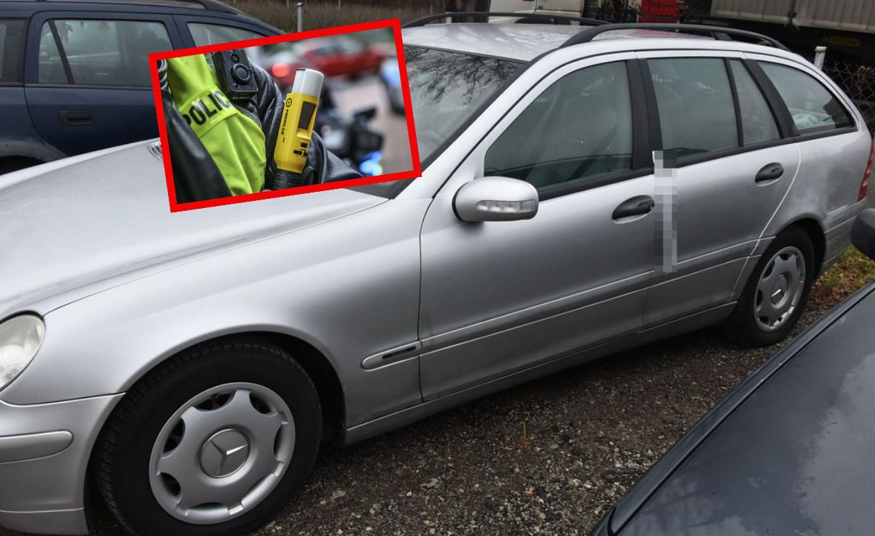 Jechał pijany. Wpadł na pomysł, jak oszukać policję