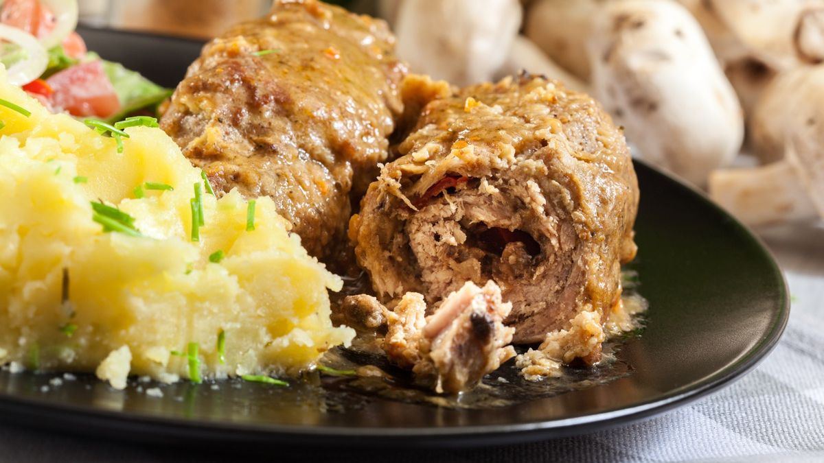 Zrazy w sosie pieczarkowym