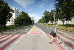 Warszawa. Bezpieczniej przy przejściach dla pieszych w al. Waszyngtona