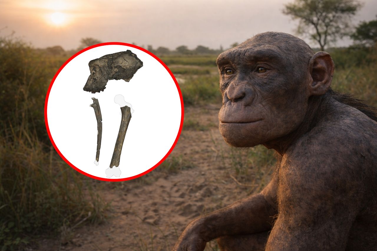 Żył 7 milionów lat temu. Naukowcy zbadali jego szkielet